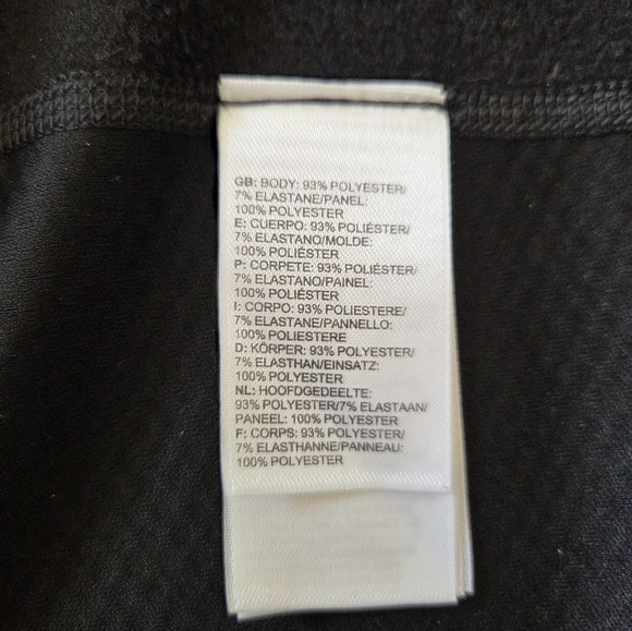 The North Face Men's Black Quarter-Zip Mock Neck Running Pullover Size L - Picture 8 of 10